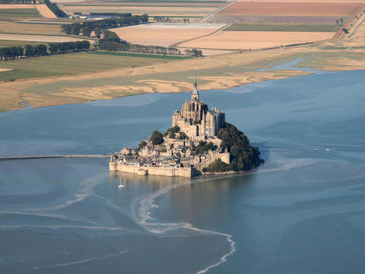 Mont Saint-Michel drone footage normandy Visit Mont Saint-Michel